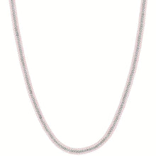 Load image into Gallery viewer, Luca Barra CK1967 women&#39;s steel tennis necklace with pink crystals
