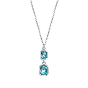 Collana da donna in acciaio con cristalli Luca Barra CK2081