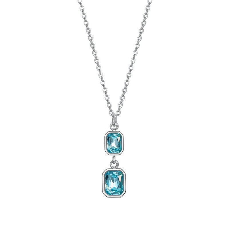 Collana da donna in acciaio con cristalli Luca Barra CK2081