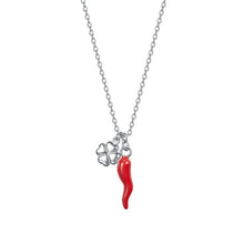 Carica l'immagine nel visualizzatore di Gallery, Collana da donna in acciaio con corno Luca Barra CK2085
