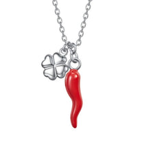 Carica l'immagine nel visualizzatore di Gallery, Collana da donna in acciaio con corno Luca Barra CK2085
