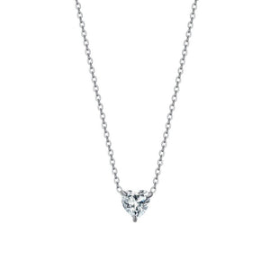 Collana da donna in acciaio con cuore cristallo Luca Barra CK2090