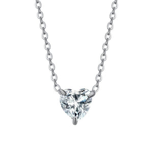 Collana da donna in acciaio con cuore cristallo Luca Barra CK2090