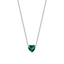 Carica l&#39;immagine nel visualizzatore di Gallery, Collana da donna in acciaio con cuore cristallo Luca Barra CK2093
