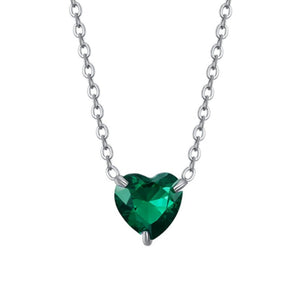 Collana da donna in acciaio con cuore cristallo Luca Barra CK2093