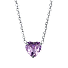 Cargar imagen en el visor de la galería, Collana da donna in acciaio con cuore cristallo Luca Barra CK2094
