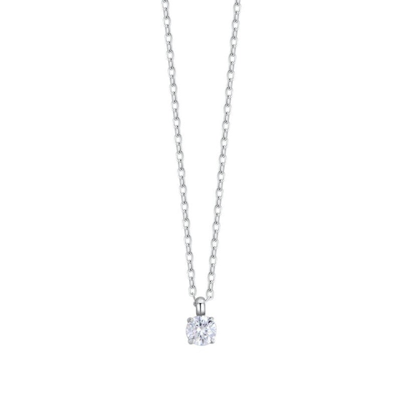 Collana donna in acciaio con cristallo Luca Barra CK2135