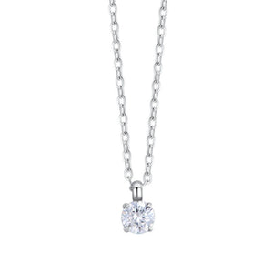Collana donna in acciaio con cristallo Luca Barra CK2135