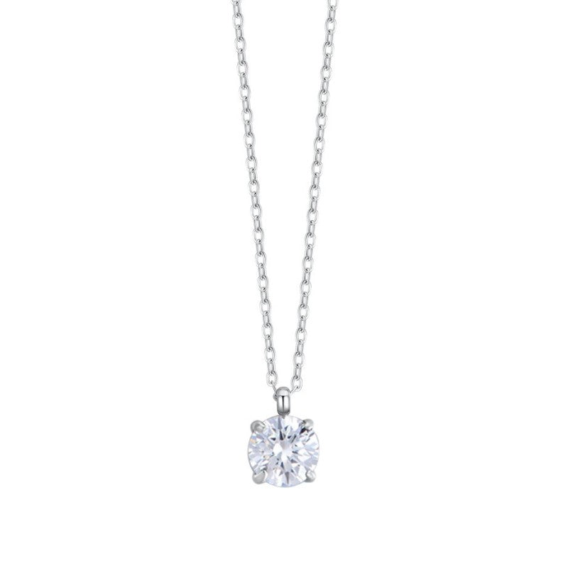 Collana donna in acciaio con cristallo Luca Barra CK2137