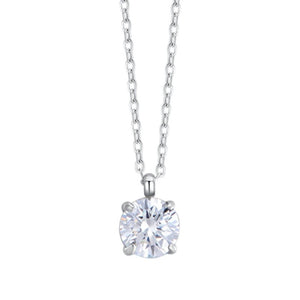 Collana donna in acciaio con cristallo Luca Barra CK2137