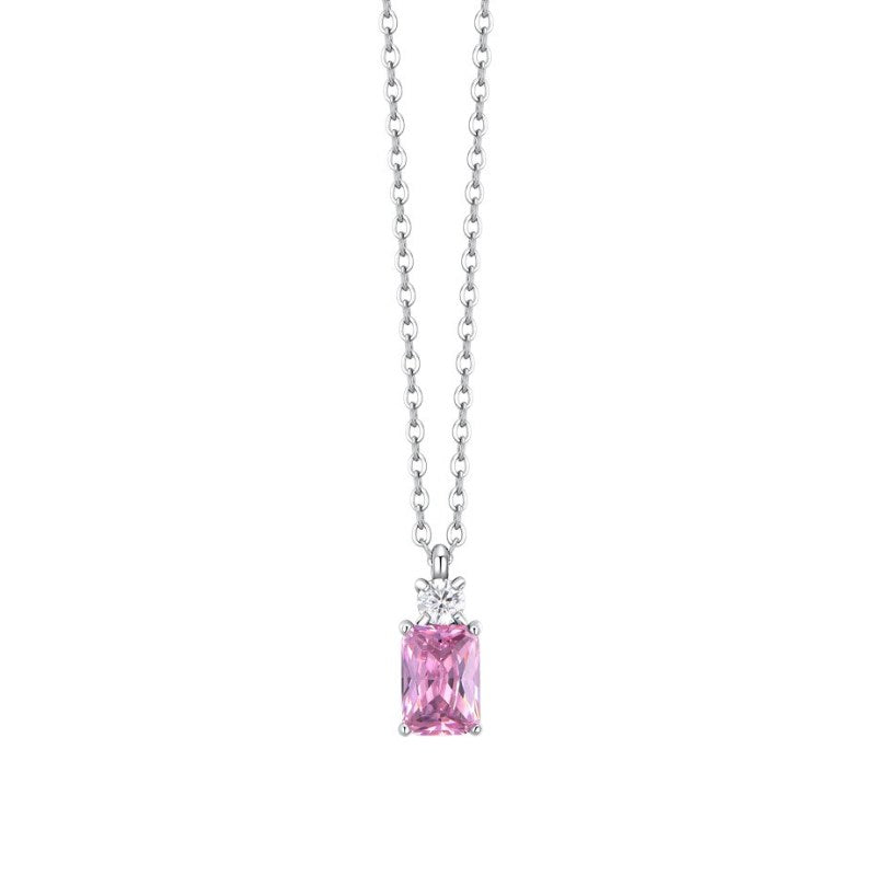 Collana da donna in acciaio con zirconi Luca Barra CK2157