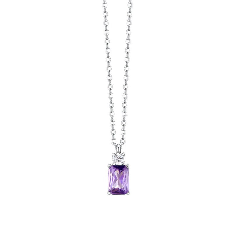 Collana da donna in acciaio con zirconi Luca Barra CK2158