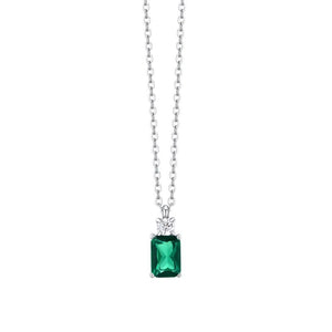 Collana da donna in acciaio con zirconi Luca Barra CK2159