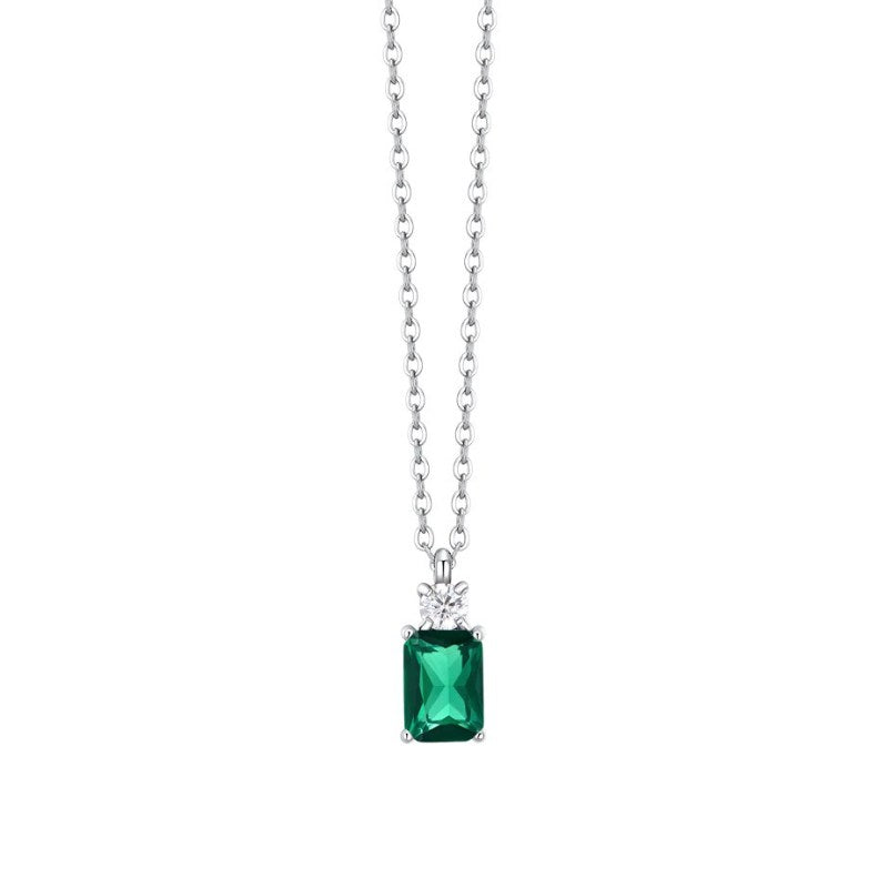 Collana da donna in acciaio con zirconi Luca Barra CK2159