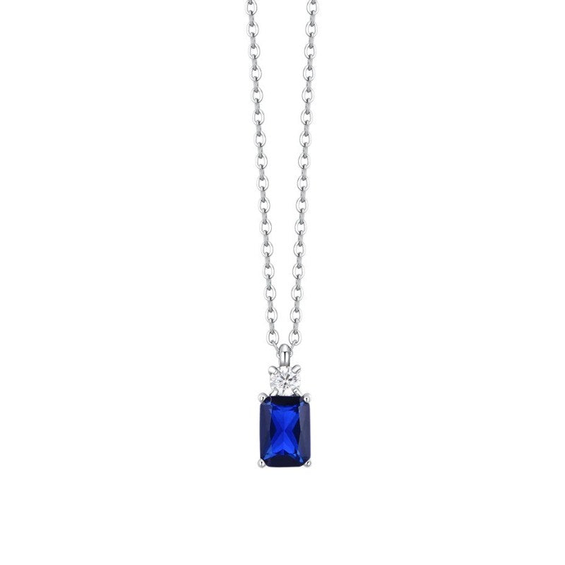 Collana da donna in acciaio con zircone Luca Barra CK2160
