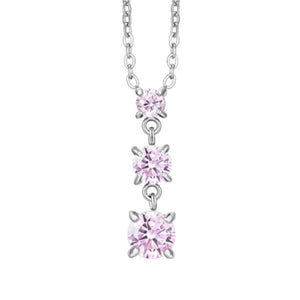 Collana da donna in acciaio con zirconi Luca Barra CK2162