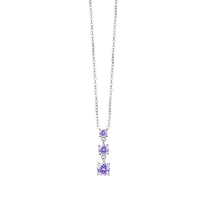 Collana da donna in acciaio con zirconi Luca Barra CK2163