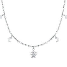 Cargar imagen en el visor de la galería, Collana da donna in acciaio con stella e zircone Luca Barra CK2168
