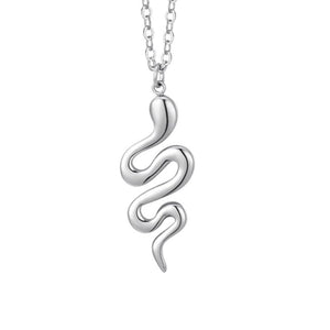 Collana da donna in acciaio con serpente Luca Barra CK2173