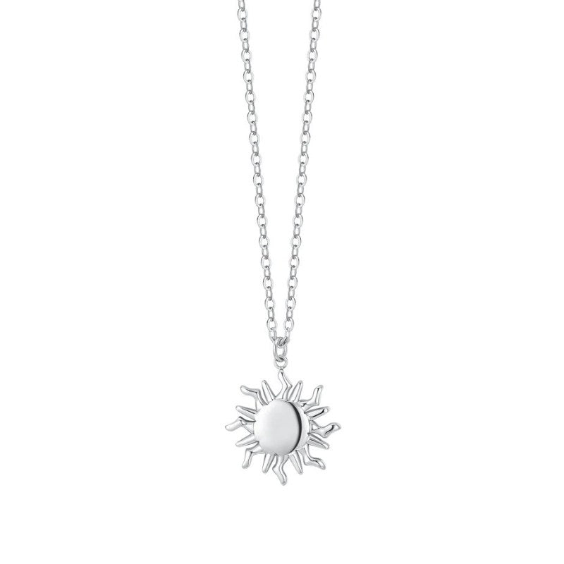 Collana da donna in acciaio con sole Luca Barra CK2175