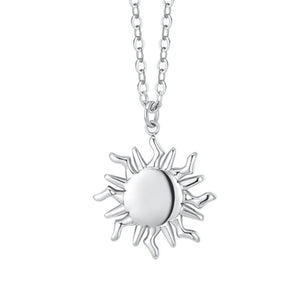 Collana da donna in acciaio con sole Luca Barra CK2175