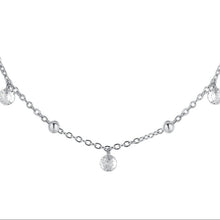 Cargar imagen en el visor de la galería, Collana da donna in acciaio con zirconi Luca Barra CK2181
