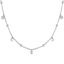 Cargar imagen en el visor de la galería, Collana da donna in acciaio con zirconi Luca Barra CK2181
