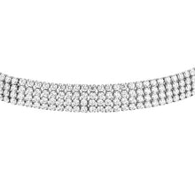 Cargar imagen en el visor de la galería, Collana da donna in acciaio con zirconi Luca Barra CK2183

