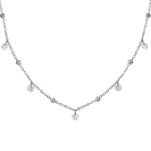 Cargar imagen en el visor de la galería, Collana da donna in acciaio con zirconi Luca Barra CK2185
