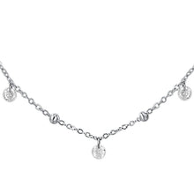 Cargar imagen en el visor de la galería, Collana da donna in acciaio con zirconi Luca Barra CK2185
