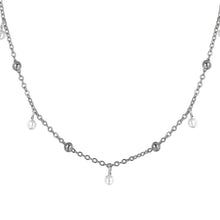 Cargar imagen en el visor de la galería, Collana da donna in acciaio con perle Luca Barra CK2187
