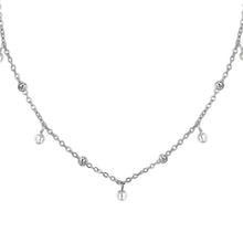 Cargar imagen en el visor de la galería, Collana da donna in acciaio con perle Luca Barra CK2188
