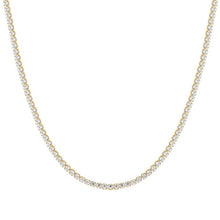 Cargar imagen en el visor de la galería, Collana tennis da donna in acciaio dorato con zirconi Luca Barra CK2207
