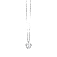 Carica l'immagine nel visualizzatore di Gallery, Collana da donna in acciaio con cuore e zirconi Luca Barra CK2223
