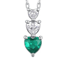 Load image into Gallery viewer, Collana da donna in acciaio con cuori e zirconi Luca Barra CK2237
