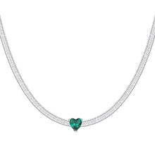 Cargar imagen en el visor de la galería, Collana da donna in acciaio con zircone Luca Barra CK2253
