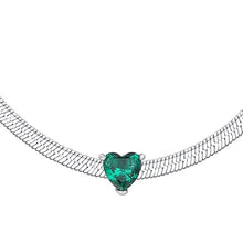 Cargar imagen en el visor de la galería, Collana da donna in acciaio con zircone Luca Barra CK2253
