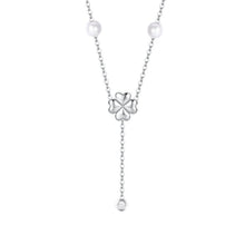 Load image into Gallery viewer, Collana da donna in acciaio con perle e zircone Luca Barra CK2263
