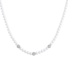 Carica l'immagine nel visualizzatore di Gallery, Collana da donna in acciaio con perle Luca Barra CK2289
