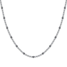 Load image into Gallery viewer, Collana da uomo in acciaio con ematite Luca Barra CL369
