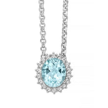 Carica l&#39;immagine nel visualizzatore di Gallery, Collana da donna in argento con topazio Miluna CLD4833
