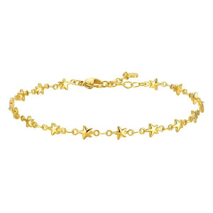 Cavigliera da donna in acciaio dorato Luca Barra CV161