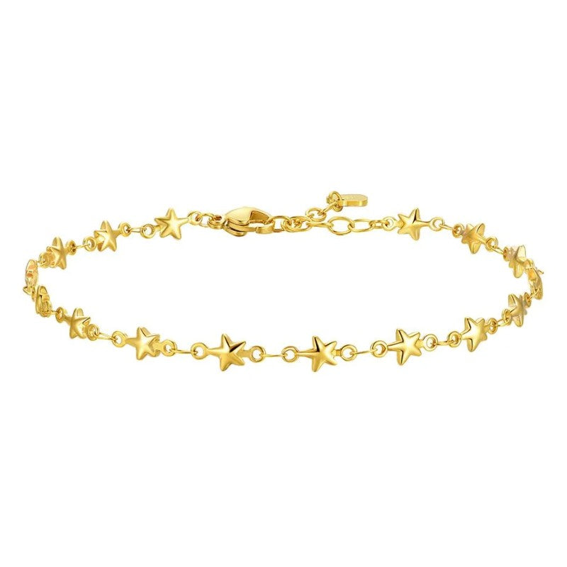 Cavigliera da donna in acciaio dorato Luca Barra CV161