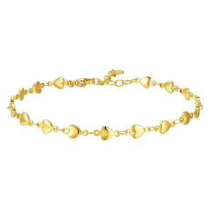 Cavigliera da donna in acciaio dorato Luca Barra CV163