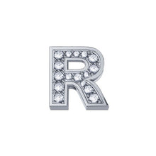 Carica l&#39;immagine nel visualizzatore di Gallery, Elements DonnaOro Lettere in oro bianco e diamanti
