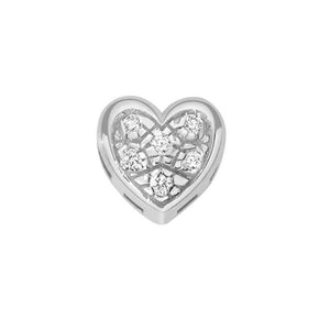 Charm Elements Da Donna cuore in oro bianco e diamanti DCHF3447.003