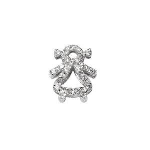 Charm Elements bimba in Oro bianco e diamanti DCHF5066.007