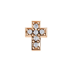 Charm Elements Croce in Oro rosa e diamanti DCHF6520.003