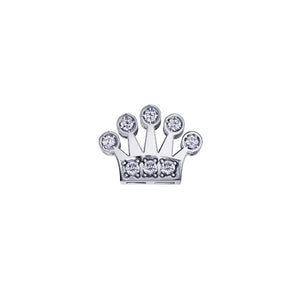 Charm Elements simboli corona in Oro bianco e diamanti 18 Kt DCHF6558.007