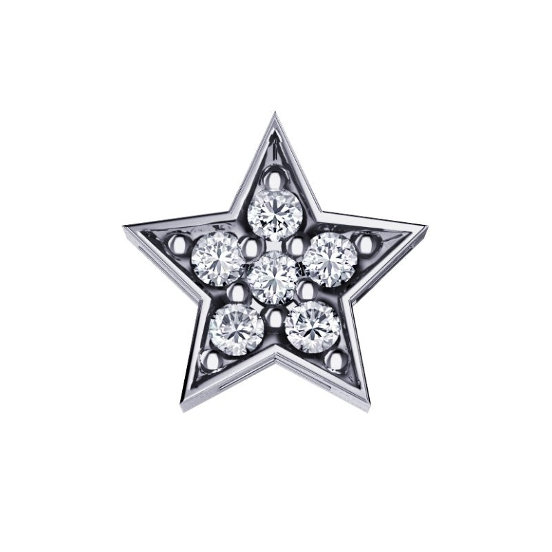 Charm Elements simboli stella in Oro bianco e diamanti DCHF6573.005